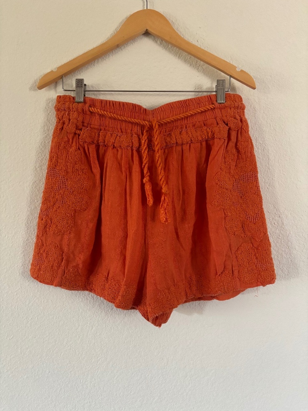 Free people embroidered shorts